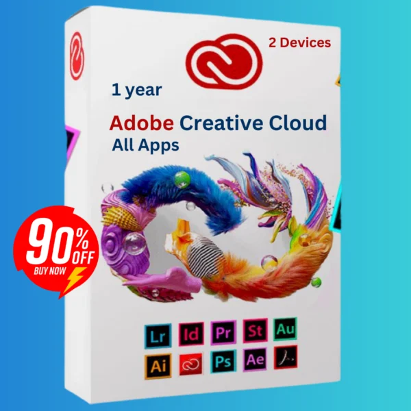 Adobe Creative Cloud All Apps – 1 Year + Canva Pro + freepik premium